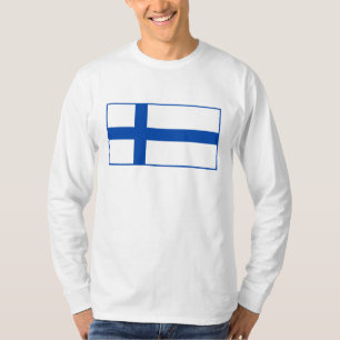 Suomen lippu t-paita - De vlag van Finland T-shirt