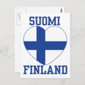 SUOMI FINLAND aangepast briefkaart (Voorkant / Achterkant)