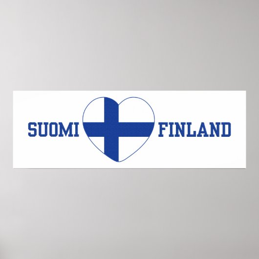 SUOMI FINLAND aangepast poster (Voorkant)