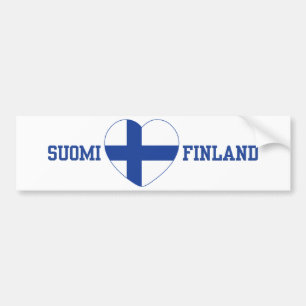 SUOMI FINLAND aangepaste bumpersticker