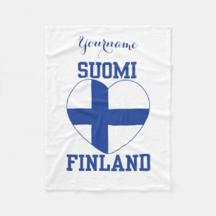 SUOMI FINLAND aangepaste deken voor de vissersvloo