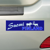 Suomi Finland bumpersticker (Op auto)