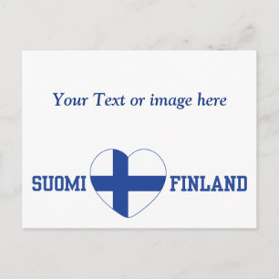 SUOMI FINLAND carte postale personnalisée