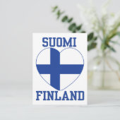 SUOMI FINLAND carte postale personnalisée (Debout devant)