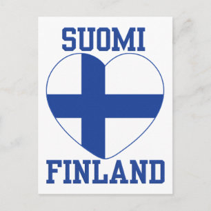 SUOMI FINLAND carte postale personnalisée