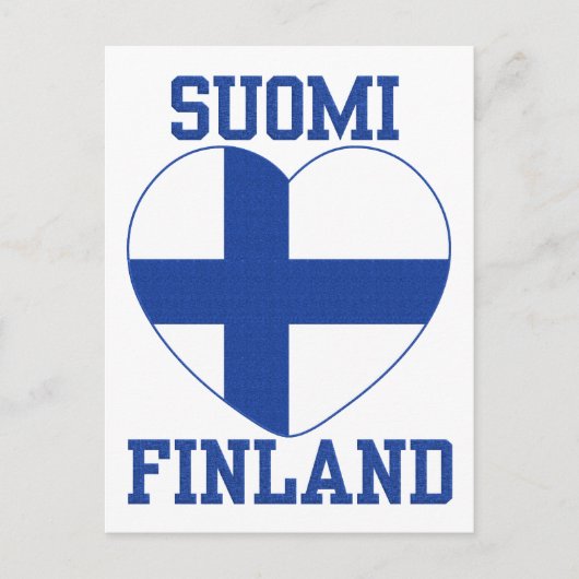 SUOMI FINLAND carte postale personnalisée (Devant)