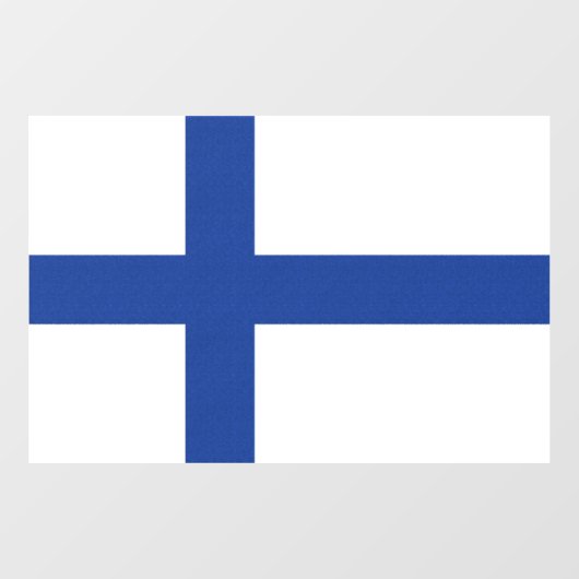 SUOMI FINLAND FLAG RAAMSTICKER (Vel)