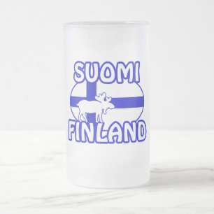 Suomi Finland-mok - kies stijl en kleur Matglas Bierpul