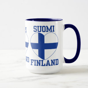 SUOMI FINLAND-mok - kies stijl en kleur Mok