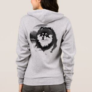 SUOMI - Fins Lapphund zippered - voor-/achterkunst Hoodie