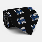 Suomi flag stropdas (Opgerold)
