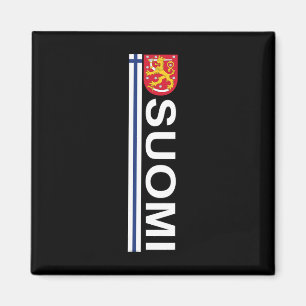 Suomi Soccer And Sport Print - Finse Nationale Pr Magneet