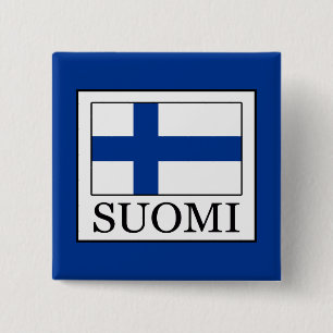 Suomi Vierkante Button 5,1 Cm