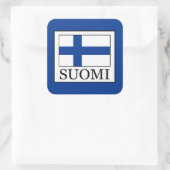 Suomi Vierkante Sticker (Tas)