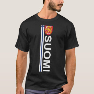Suomi Voetbal en Sport Print - Finse Nationale Pr T-shirt