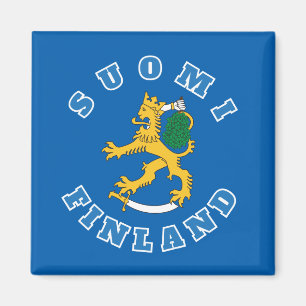 Suomileijona - Suomi-Finland - jääkaappimagneetti Magneet