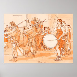 Suonatori medioevali poster