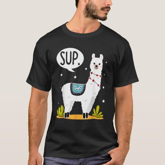 Sup  Alpaca Costume Llamas  Llama T-shirt (Voorkant)