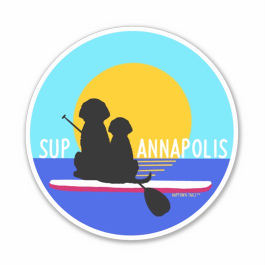 SUP Annapolis Dogs Vinyl Sticker (Voorkant)
