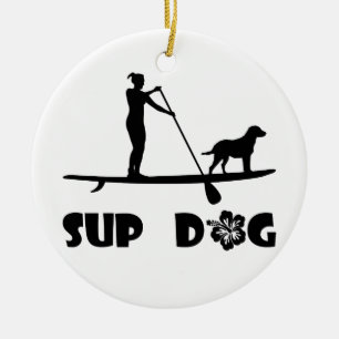 SUP de Status van de Hond Keramisch Ornament