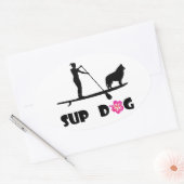 SUP Dog Ovale Sticker (Envelop)