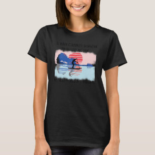 SUP en Guitar Music Surfing stand-up Surf van pedd T-shirt