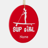 SUP Girl Keramisch Ornament (Rechts)