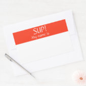 Sup Hello Nom Balise Sticker Badge Mon nom est (Enveloppe)