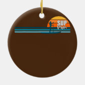 SUP Ma SUP Paddle Board Keramisch Ornament (Achterkant)