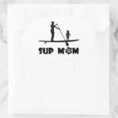 SUP Moeder Ovale Sticker (Tas)