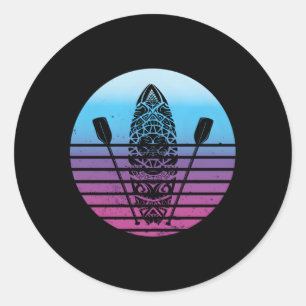 Sup Stand Up Paddle Board Watersport Ronde Sticker