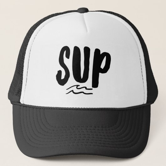 SUP Stand-up tapeleidraad Wave Black  Trucker Pet (Voorkant)