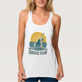 SUP Sunrise Flow Paddleboard Yoga | Graphic Print Tanktop