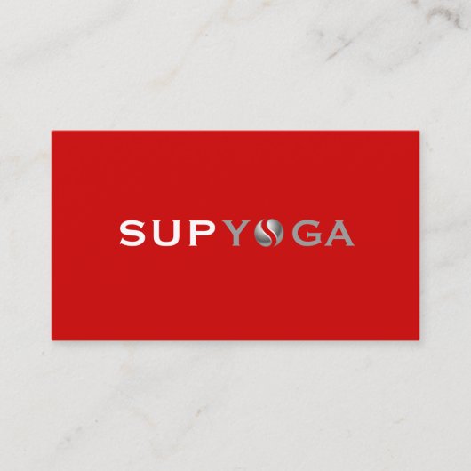 SUP YOGA VISITEKAARTJE (Voorkant)