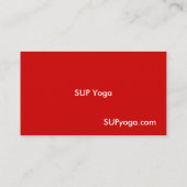 SUP YOGA VISITEKAARTJE (Achterkant)