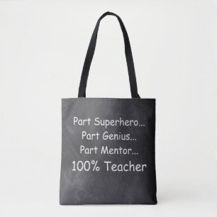 Supeheld Genius Mentor Teacher Gift Idee Draagtas