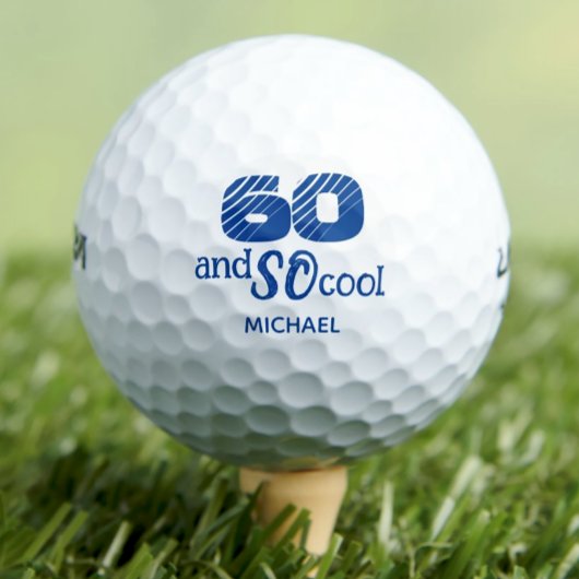 Super 60e anniversaire balles de golf 60 ans fête