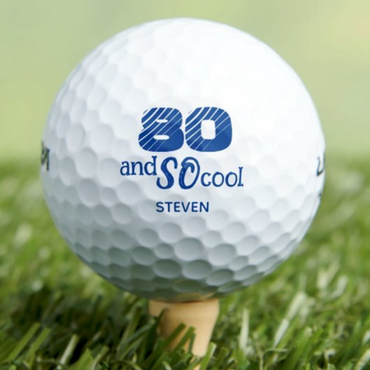 Super 80e anniversaire balles de golf 80 ans fête