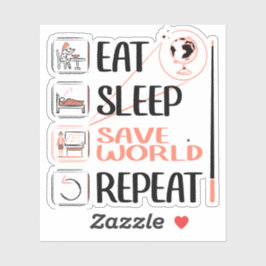 Super aardrijkskunde leraar redt wereld dank u ges sticker