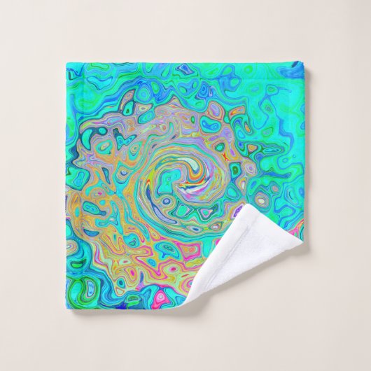 Super Abstrait Rainbow Liquid Swirl (Gant de toilette)