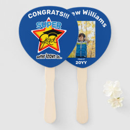 Super Afstudeerder-peddel bewerkbare foto naam jaa Handwaaier