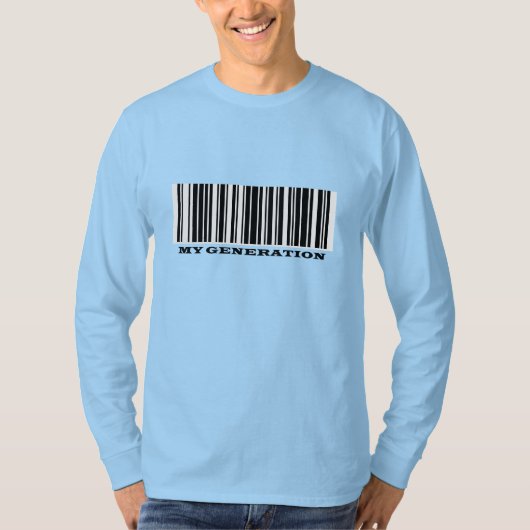 Super Agers BAR CODE Mannen T-Shirt (Voorkant)