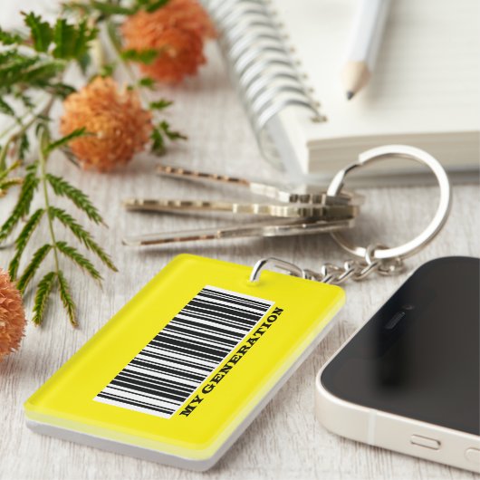 Super Agers BAR CODE sleutelketen Sleutelhanger (Voorkant Rechts)