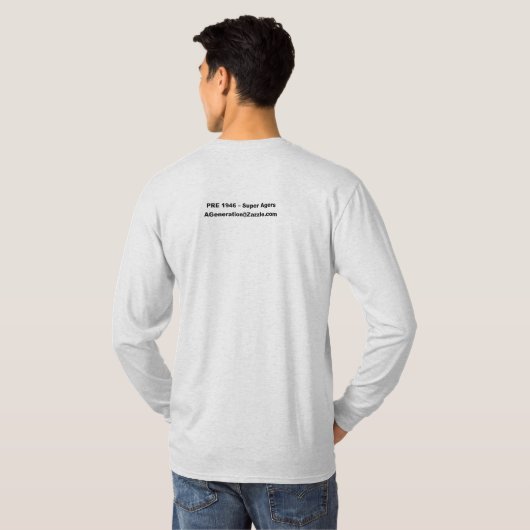 Super Agers BAR CODE T-shirt (Achterkant volledig)