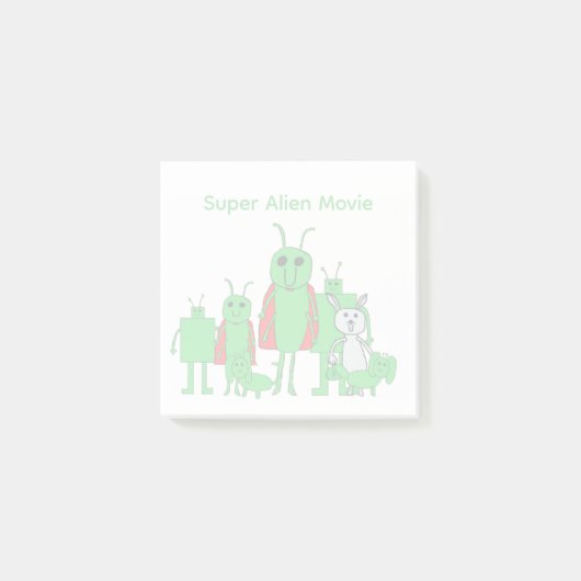 Super Alien Movie Full Character Post-it® Notes (Devant)