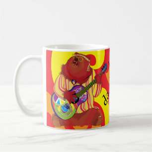 Super Amour Guitare Ours Café Mug