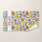 Super, années 90 rétro, blanc (Serviette à main)