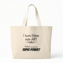 Super Artist Glas in lood Canvas Tas