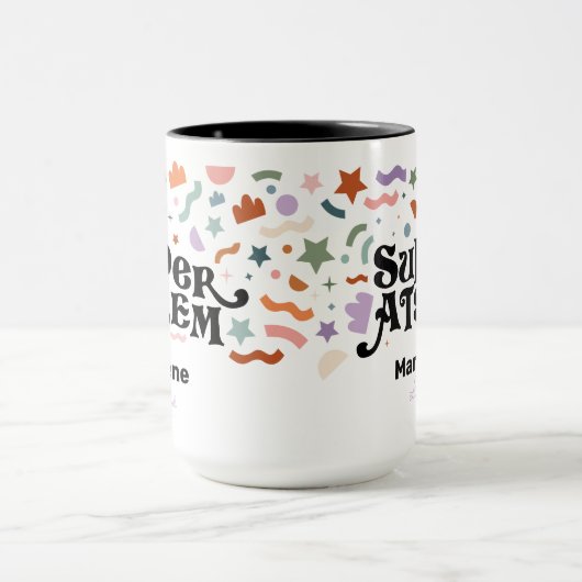 Super ATSEM Mug à café à deux tons (Centre)