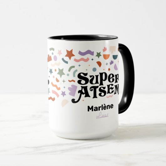 Super ATSEM Mug à café à deux tons (Devant droit)